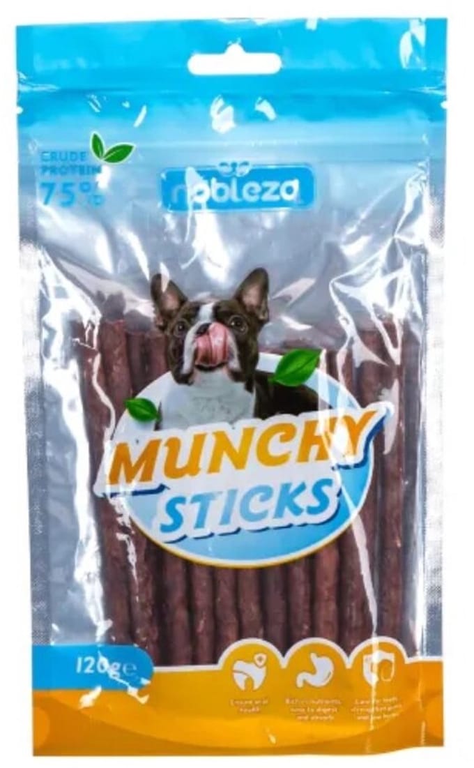 Nobleza Munchy Sticks Hond - Kauwstaven - Hondensnacks - 20 Stuks - 120 g