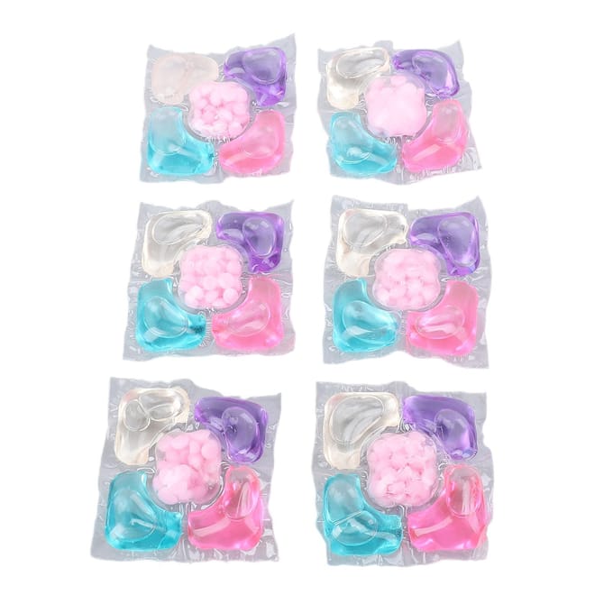 Lot de 20 dosettes de lessive 5 en 1, parfum longue durée, nettoyage doux white