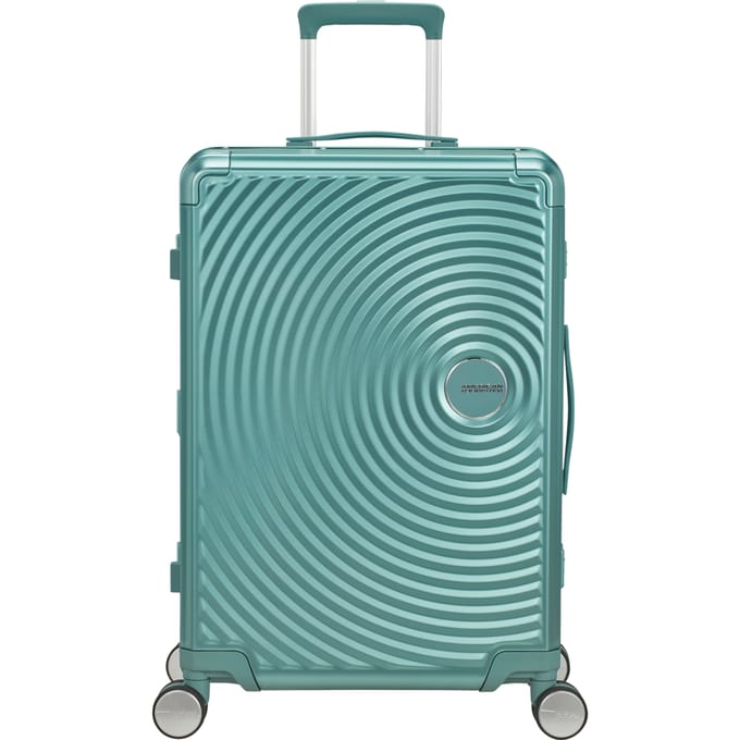 American Tourister Soundbox Alu Spinner 68 / 25 TSA Trolley Dusty Turquoise