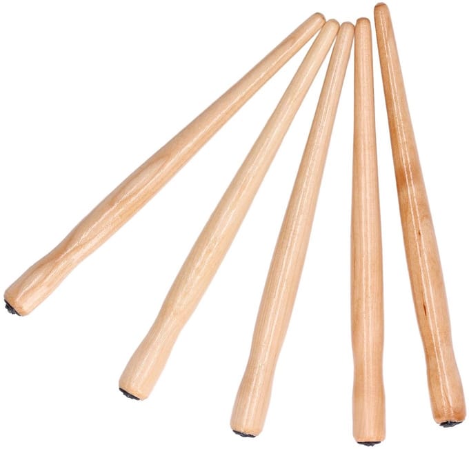 Dailygoods- Kroontjespenhouder - Sandelhout - 5 Stuks