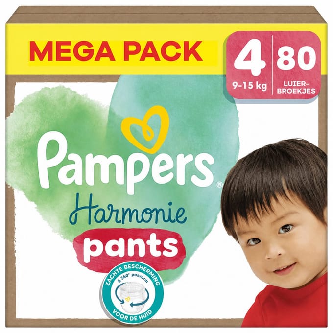 Pampers - Harmonie Pants - Maat 4 - Mega Pack - 80 stuks