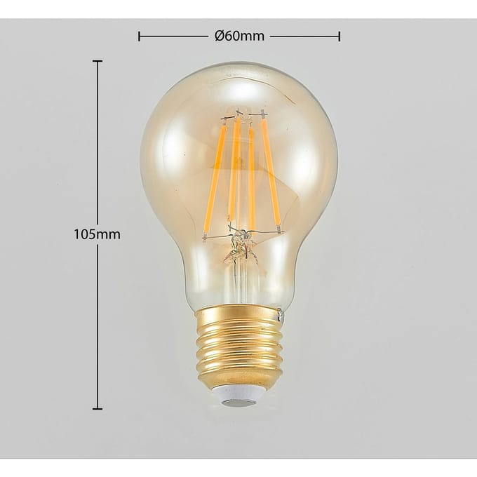 Arcchio LED lamp E27 A60 6,5W 2.500K amber 3-traps dimbaar