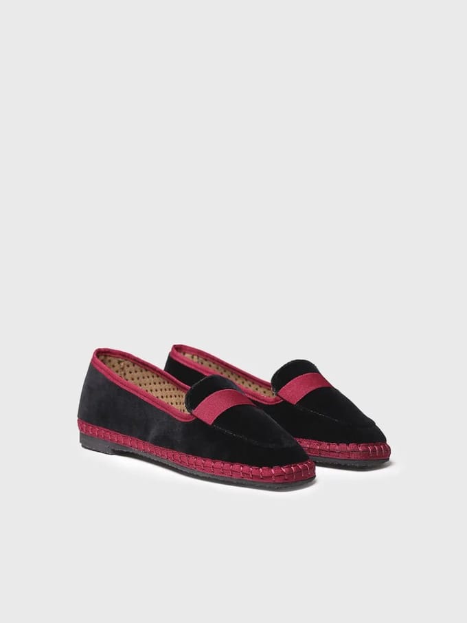 Fluwelen loafers voor dames | CELINE