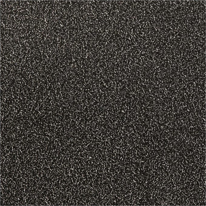 Glitterfolie, B: 35 cm, dikte 110 my, zwart, 2 m/ 1 rol