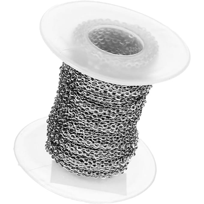 10 Yard DIY stalen kabel Open Link sieraden maken kettingaccessoires 1 mm 3mm white