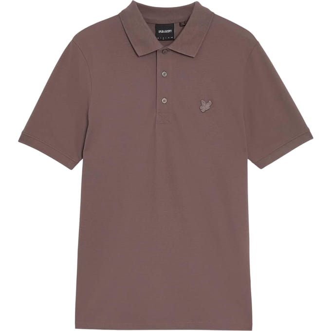 Lyle & Scott Heren Superfijn Poloshirt (Paars)