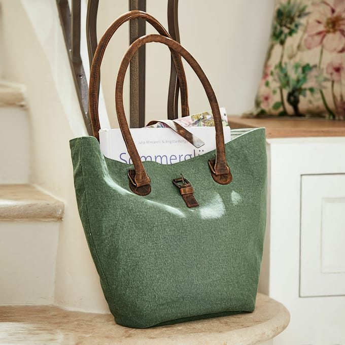 LOBERON Tas Ambre groen/bruin