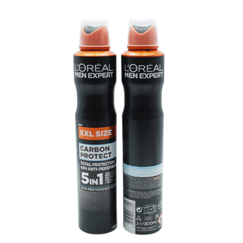 L'Oréal Men Expert Carbon Protect 5-in-1 48H Anti-Transpirant Deodorantspray - 300 ml