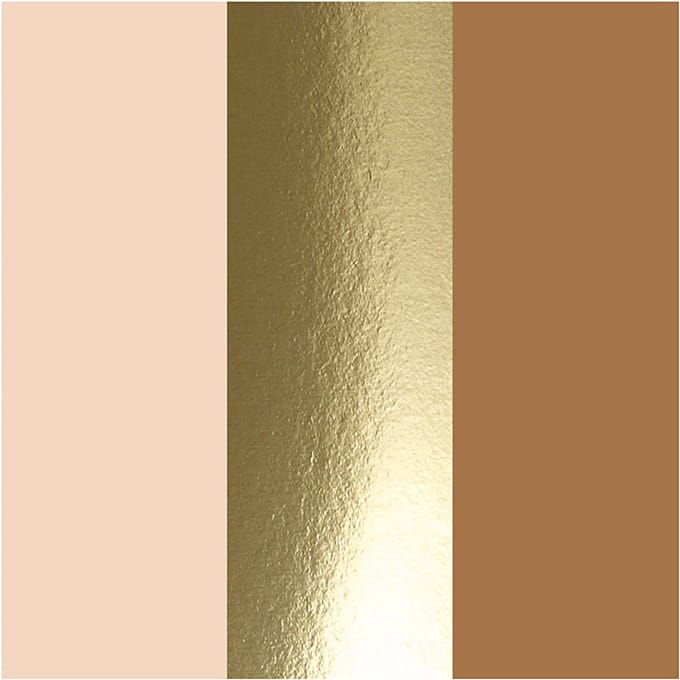 Plus Color Marker, L: 14,5 cm, lijndikte 1-2 mm, licht beige, goud, raw sienna, 5,5 ml, 3 stuk