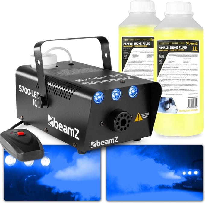 Rookmachine - BeamZ S700LED met ijs effect en ruim 2L rookvloeistof