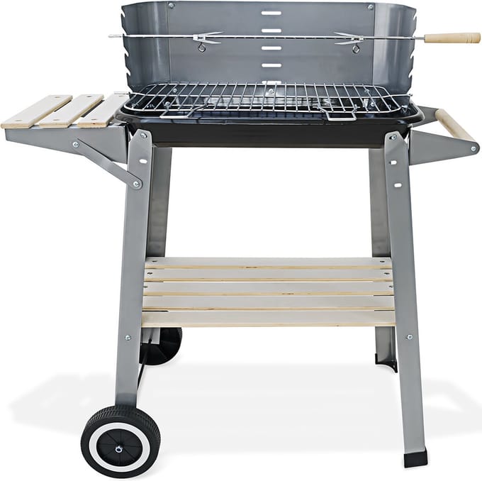 Gardebruk Barbecue Wagen – Incl. Wielen Spit & Windscherm – RVS