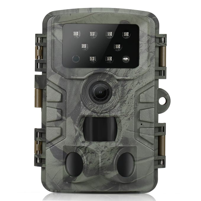 Trail Camera Waterdichte 20MP 1080P Jachtcamera met 3 Infraroodsensoren Nachtzicht Bewegingsdetectie camouflage