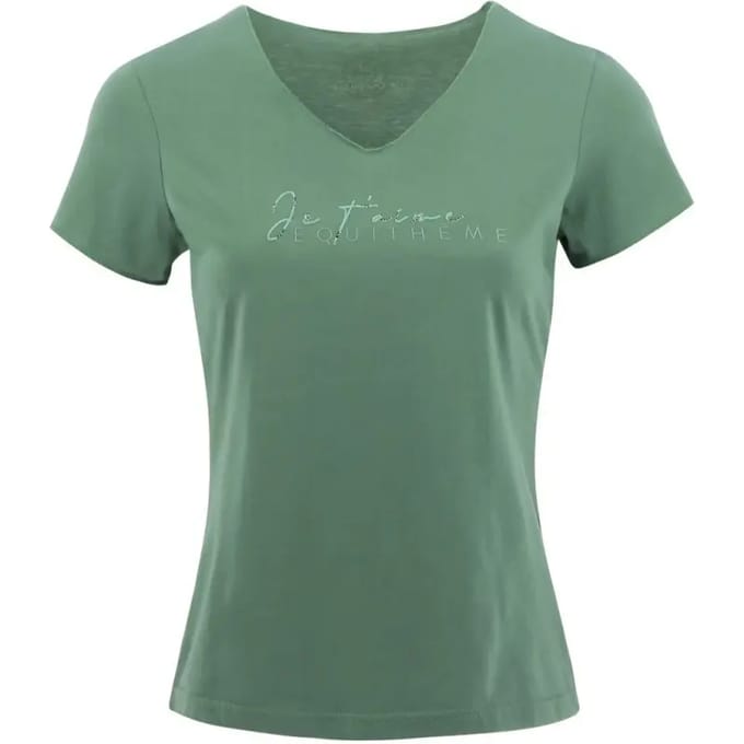Dames-T-shirt Equithème Rehane Je t'aime