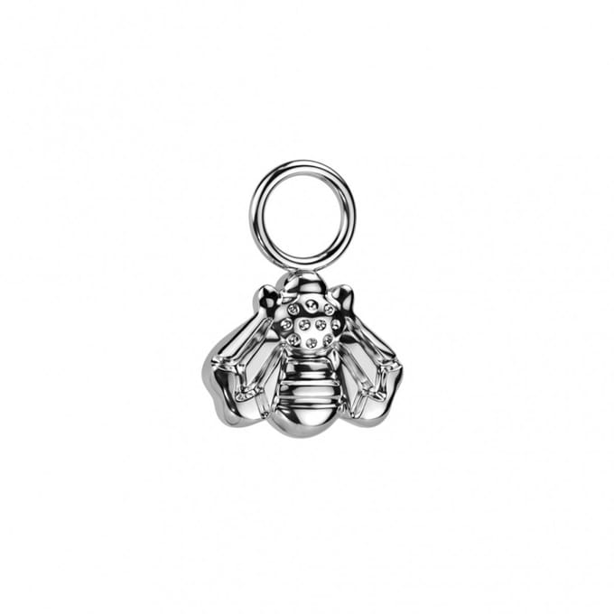 Hangertje titanium bijtje - zilver - LMPiercings