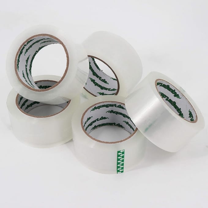Extra Sterke Pakketband Transparant 50mm x 66m - Set van 24 Rollen