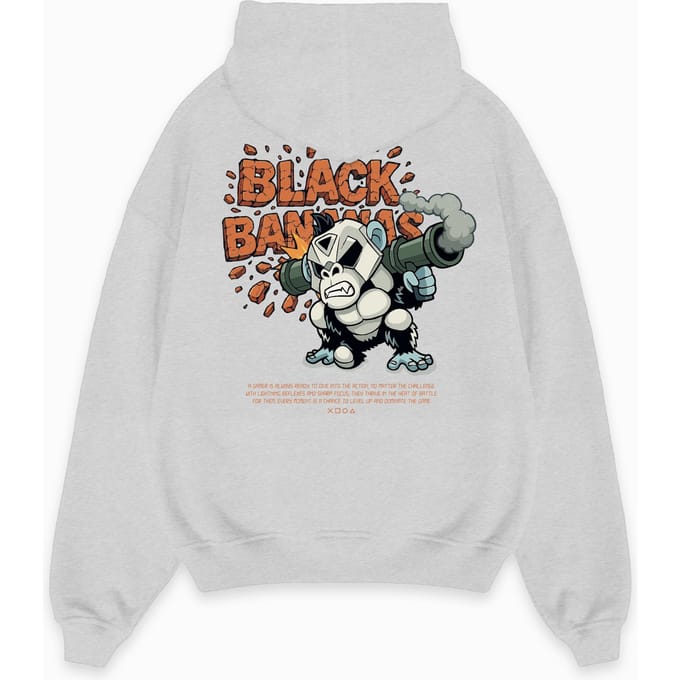 Black Bananas Kinderen Explode Hoodie, Melange Grijs