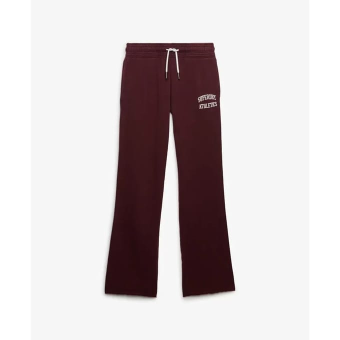 Flared joggingbroek met geborduurd logo voor dames Superdry Athletic