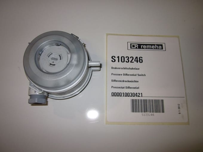 Remeha Luchtdrukschakelaar Gas 310/610 EcoPro, S103246
