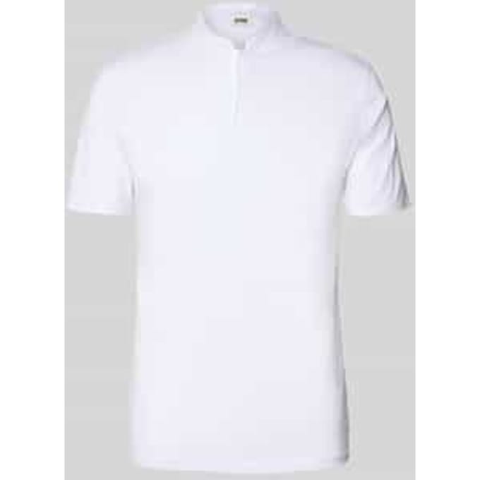 slim fit poloshirt met opstaande kraag model 'LOUIS'