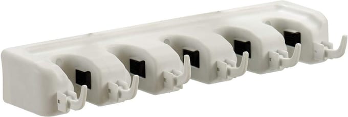 Wall Support for Brooms Plastic (9 x 6 x 40 cm)