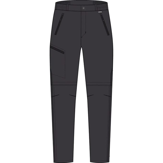 Regatta Xert Stretch Zip-off Broek Grijs 102 / Long Man