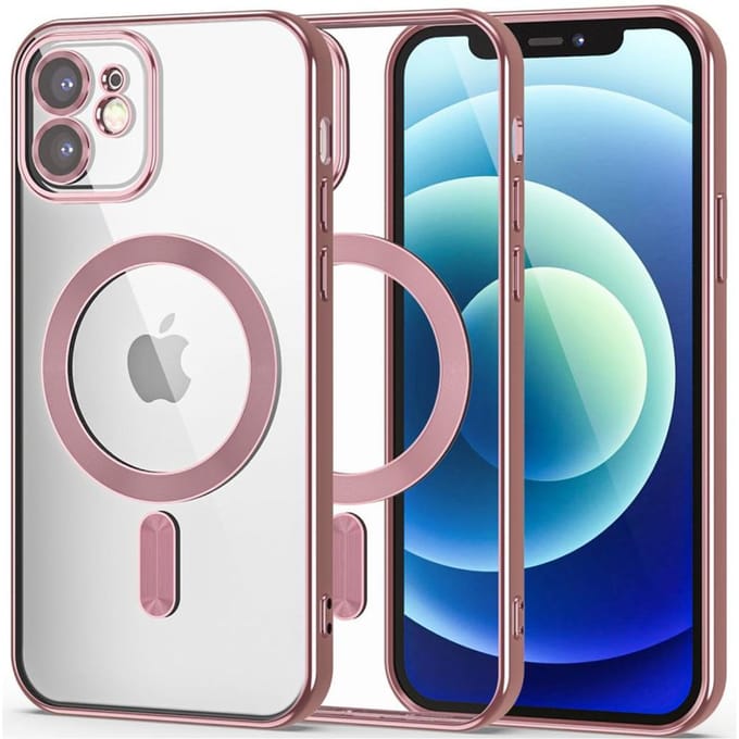 Tech-Protect MagShine Line MagSafe Case for iPhone 11 - Pink