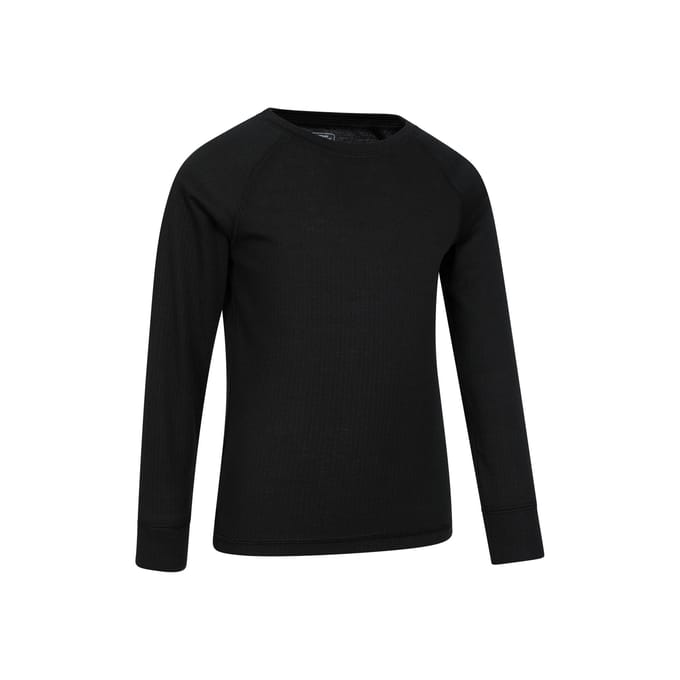 Mountain Warehouse Talus Gewone Base Layer Set voor Kinderen/Kinderen (Zwart)