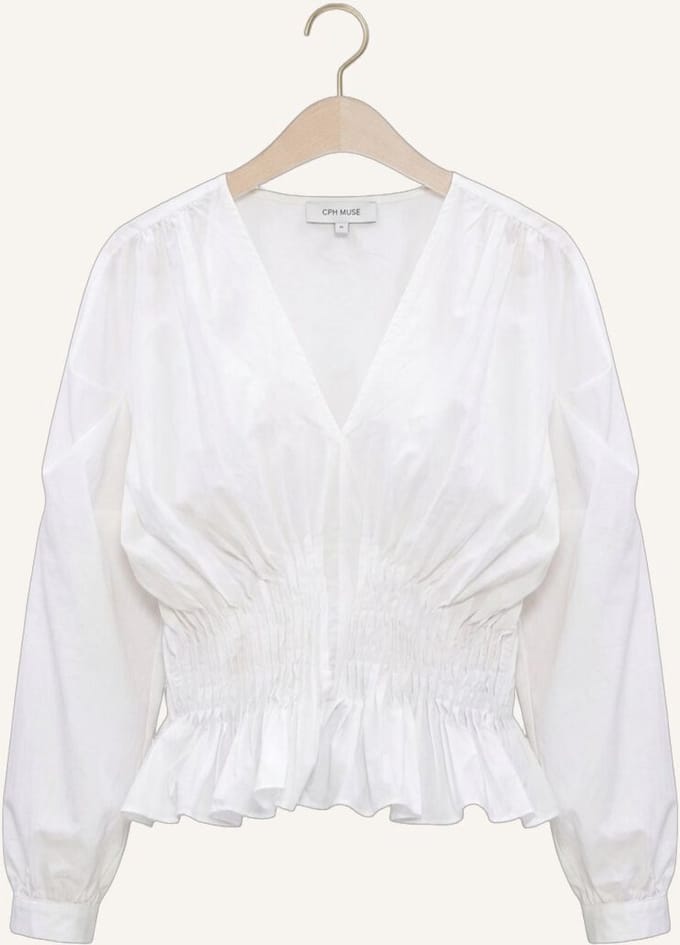 Copenhagen Muse Cmpoplin-blouse Blouses Dames - Wit - Maat M