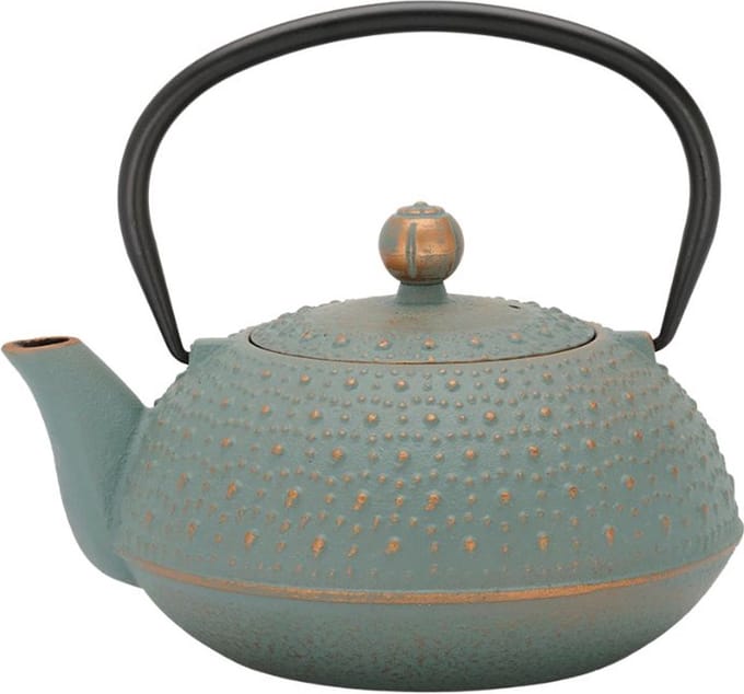 Bredemeijer - Theepot Anhui 0,9L gietijzer blauw met filter - theezeef