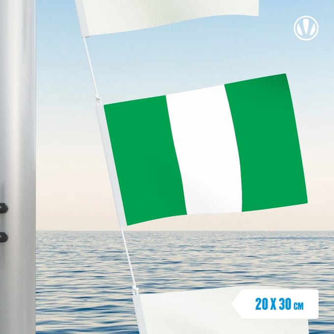 Vlaggetje Nigeria 20x30cm