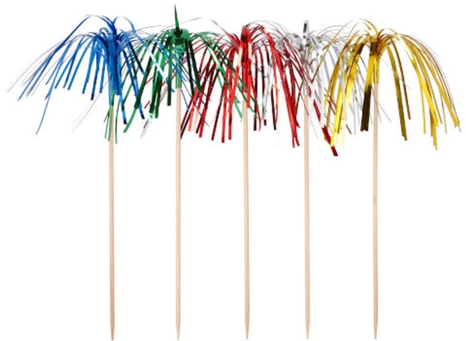 24x 10 Decoprikkers 155 cm Fireworks