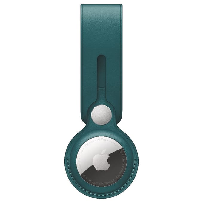 Leather Loop voor de Apple AirTag - Forest Green