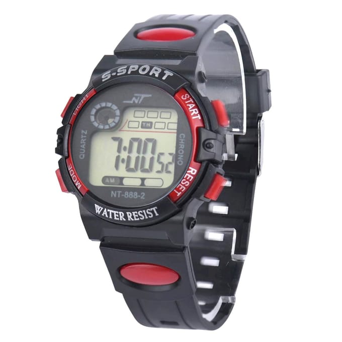 Fako Bijoux® - Kinderhorloge - LCD Sport Mini - Rood