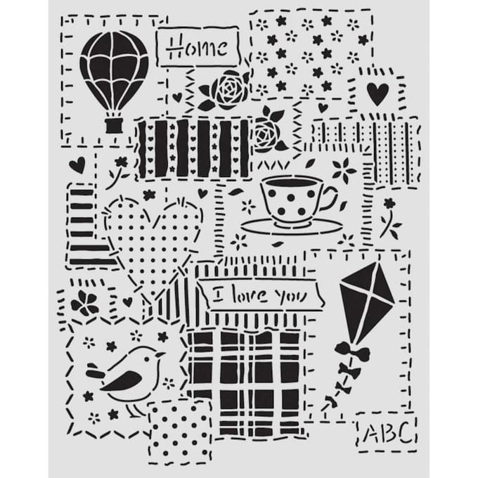 Sjabloon "Family - Patchwork"