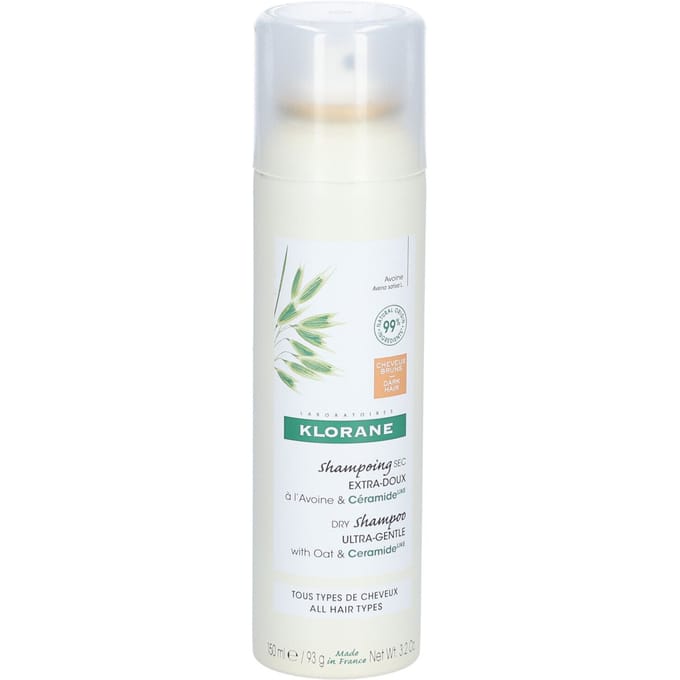 Klorane Haver & Ceramide LIKE Ultramilde Droogshampoo | Alle bruin haar 150 Shampoo