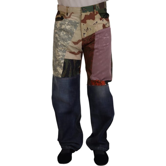 Patchwork Jeans Multicamouflage