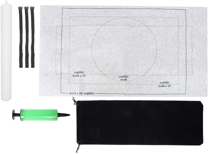 Puzzelmat - Puzzel rolmat - Puzzels opbergen - Antislip vilten mat - 66x116 cm - Grijs