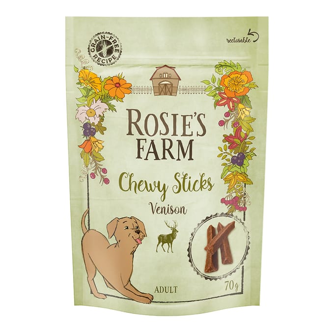 5x70g Wild Rosie's Farm Kauwsnacks Hondensnacks
