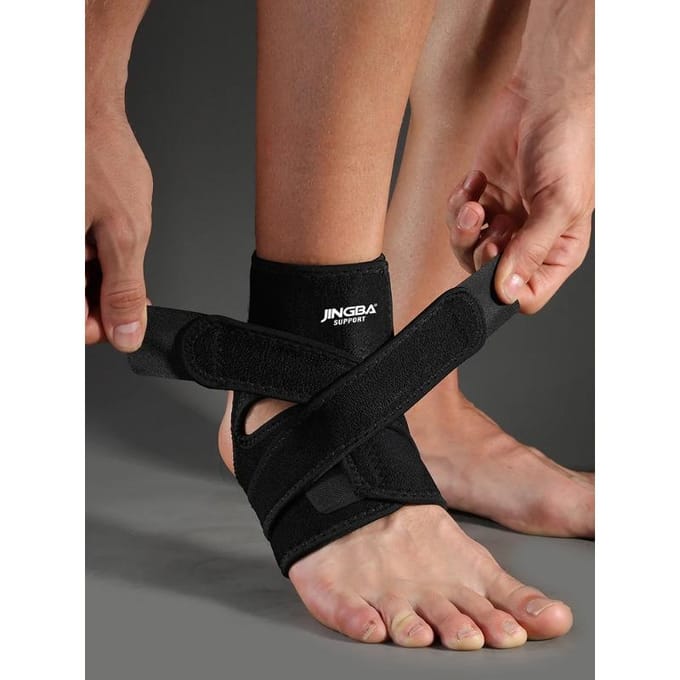 1 st. Neopreen enkelondersteuningsbrace mouw verstelbare wikkel one size 99-187 lbs zwart