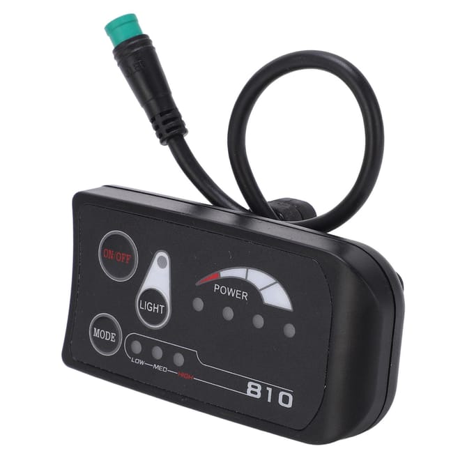 Elektrische Fiets LED Display Bedieningspaneel 36V 48V S810 LED Display Meter voor Elektrische Fiets Modificatie Waterdicht wit