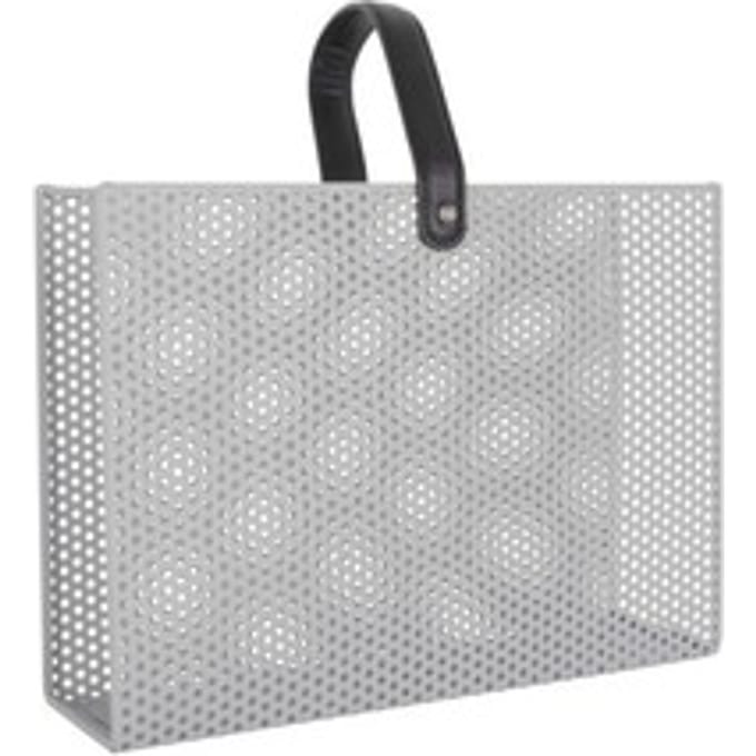 Present Time Tijdschriftenrek Perky Mesh - Grijs - 30x33x9cm - Modern