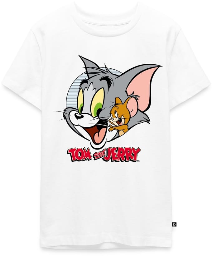 Tom En Jerry Knuffelig Premium T-Shirt Tiener
