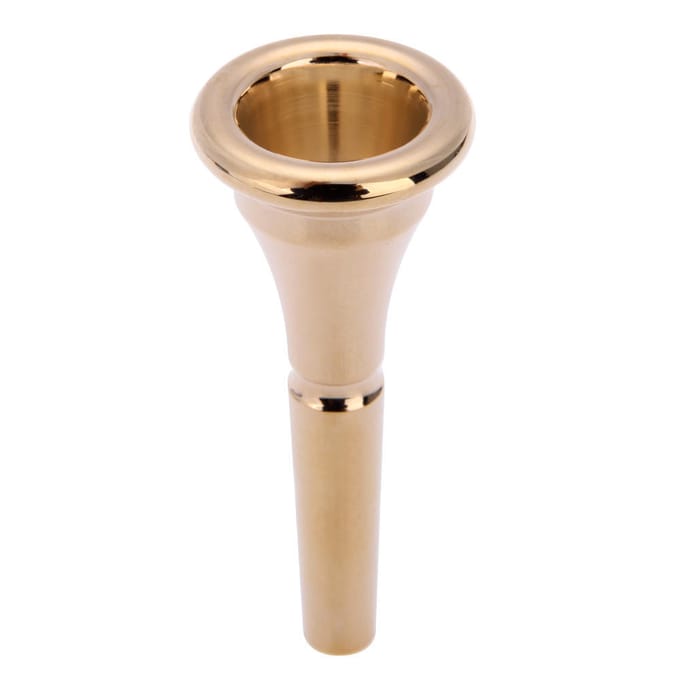 Mondstuk voor Franse hoorn Koperlegering Zilver / Goud Duurzaam Stijlvol beige
