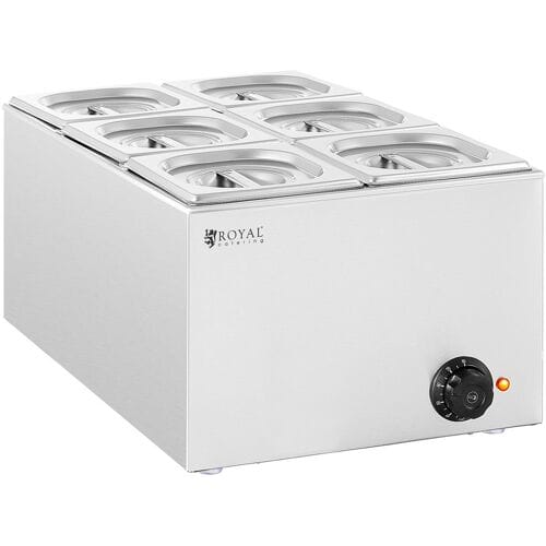 Bain Marie - 640 W - 6 x GN 1/6 - Royal Catering RCBM_GN1/6_1