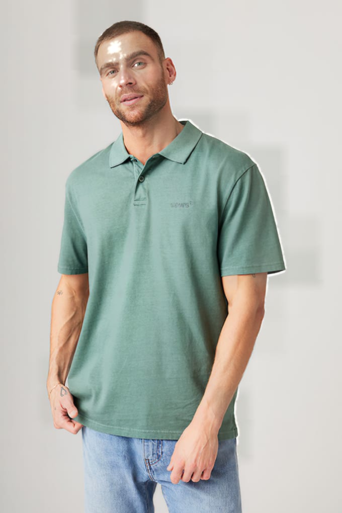Levi's Authentic Polo North Atlantic Garment Dy Größe: S | Poloshirts Outlet | Herren
