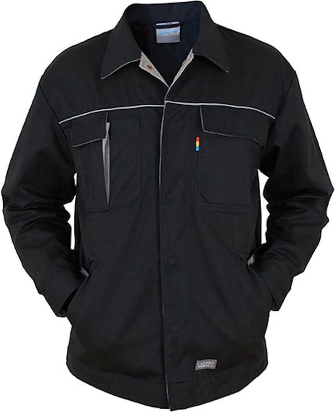 Carson Workwear 'Contrast' Jacket Werkjas Black - 48