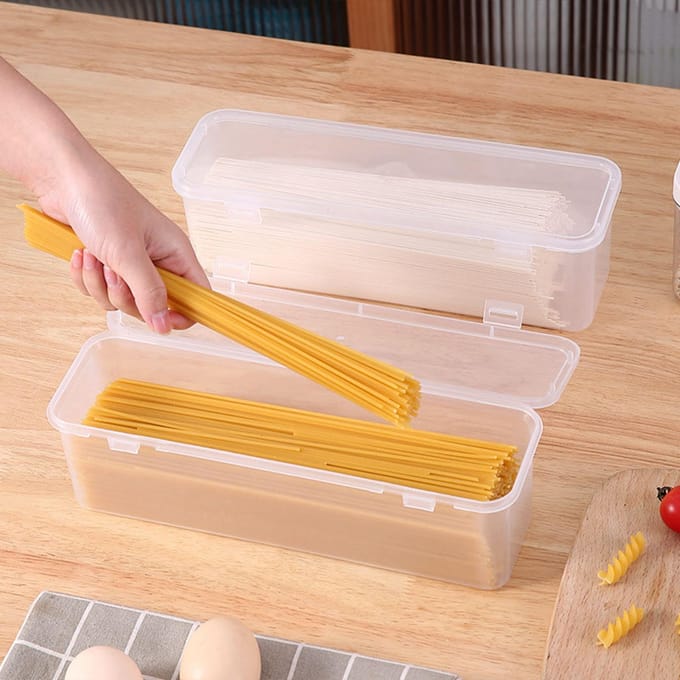 Lange Opbergdoos voor Penselen Draagbare Transparante Plastic Make-up Penseel Organizer met Deksel Multifunctioneel white