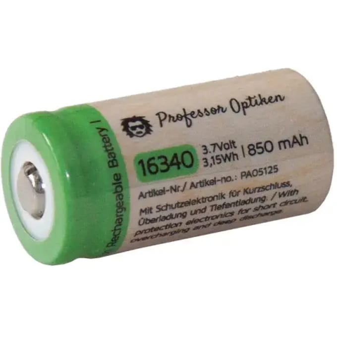 Batterij Professor Optiken CR123A Accu Li-Io