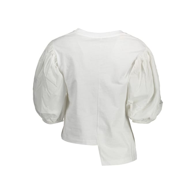 Gaelle Paris Bianco Katoenen Dames T-shirt