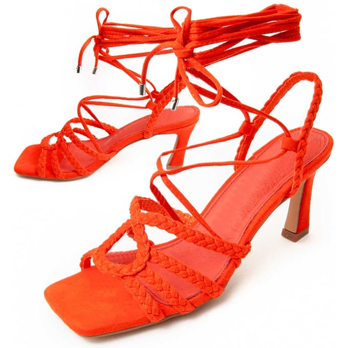 SanSandalia Con Tacon Para Mujer.  Montevita  Sanndal8  91718 36 oranje